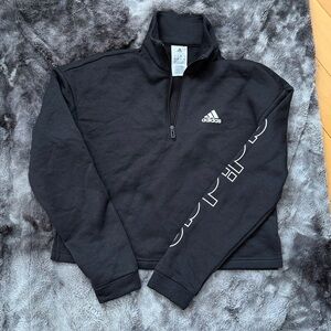Adidas Black Quarter-Zip Pullover